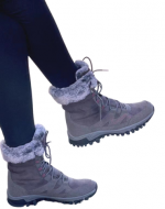 Botines de Mujer con Peludito Color Único x 8 Pares.Talla: 35 al 40