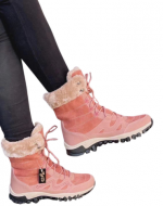 Botines de Mujer con Peludito Color Único x 8 Pares.Talla: 35 al 40
