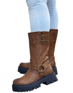 Botines para Mujer Eco Cuero Color Único x 8 Pares.Talla: 35 al 40