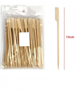 12 Set de Brocheta Bambú Banderita. Medida: 15 cm aprox (1 Set Trae :100 PCS )