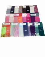 Bufanda Cashmere de Cuadros 230 Gr x 6 Unds. Medida: 185 x 70 cm aprox.