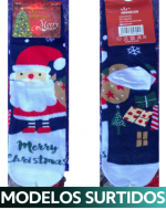 Calcetas Navideñas x 12 Pares.Tallas : 36 al 41