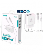 Cargador Doble Puerto 12W con Cable Tipo C x 3 Unds. Medida: 100 cm aprox.
