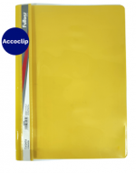 Carpeta Vinil Con Accoclip Carta Amarilla Fultonsx 6 Unds.