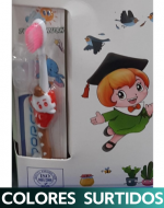 Cepillo de Dientes con Tapa para Niños x 12 Unds