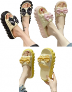 Chalas de Mujer con Lazo Colores Surtidos x 24 Pares. Talla: 35 al 40