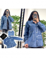 Chaqueta Jeans para Dama Colores Surtidos x 4 Unds. Talla: S / M - M / L - L / XL