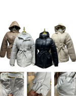 Chaqueta Puffa de Cuero Colores Surtidos x 12 Unds. Tallas : S - M - L