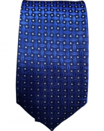 Corbata de Hombre con Diseño Color Azul x 12 Unds.