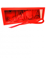 Caja de Mamá Roja  x 4 Unds. Medidas: 44,5  x 15,5 x 9 ,5  cm aprox.