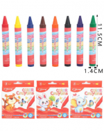 6 Cajas Lápices de Cera (1 Caja Trae: 8 PCS) Medida:11.5 cm aprox.