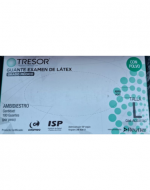 3 Cajas de Guantes Látex con Polvo.Talla: L (1 Caja Trae: 100 PCS)
