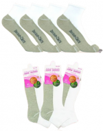 Tobillera de Mujer Cobre Bamboo Color Único x 12 Pares.Talla: 35 - 39