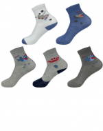 Calcetines de Niño Algodón x 24 Pares. Talla: 3 a 6 años.