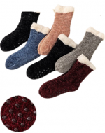 Calcetines de Mujer con Chiporro Colores Surtidos x 12 Pares.Talla: 36 al 42