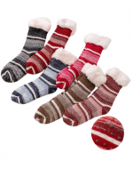 Calcetines de Mujer con Chiporro Colores Surtidos x 12 Pares.Tallas: 36 al 42