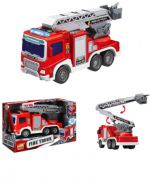 Camión de Bomberos  Aflicción con Luces x 3 Unds.Medida:25 x 9 x 12 cm aprox.