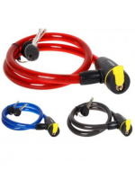 Candado para Bicicleta Colores Surtidos  x 4 Unds.Medida : 12 x 800 MM aprox.
