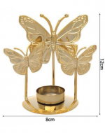 Candelabro de Metal Diseño Mariposa x 6 Unds. Medida:18 x 6.7 cm aprox.