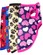 Capas de Polar para Mascotas Colores Surtidos x 6 Unds. Talla.13 ( 8XL ) 85 cm aprox.