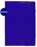 Carpeta Con Elástico Estándar Oficio 41 A 80 Hojas Azul Fultons x 4 Unds.