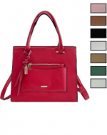 Cartera Eco Cuero Colores Surtidos  x 6 Unds.Medida: 32 x 12 x 27 cm aprox