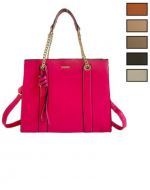 Cartera Eco Cuero Colores Surtidos  x 6 Unds.Medida: 31 x 12 x 27 cm aprox
