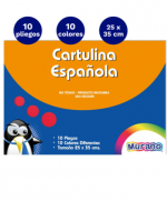 6 Set de Carpeta con Papel Cartulina Española Murano (1 Set Trae:10 Hojas) Medidas : 25 x 37 cm aprox