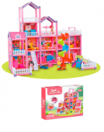 2 Set Villa Casa Muñeca con Accesorios. (1 Set Trae: 284 PCS)