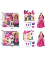 Castillo De Princesas Con Accesorios x 4 Unds. Medidas: 35 x 39 cm aprox.