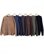 Chaleco Chenill para Hombre Colores Surtidos x 12 Unds.