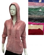 Chaleco Dama con Cierre Colores Surtidos x 6 Unds.Talla: Estándar