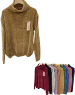 Chaleco de Dama Chenille Colores Surtidos x 12 Unds.Talla: Estándar
