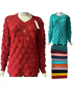 Chaleco de Mujer Hilo Colores Surtidos x 12 Unds.Talla: Estándar (XL / XXL)