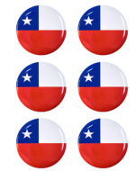 10 Set Chapa de Chile.Medidas:4.5 cm aprox.(1 Set Trae: 6 PCS)