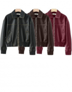 Chaqueta Eco Cuero Prelavado Colores Surtidos x 16 Unds.Talla: XS - S - M - L
