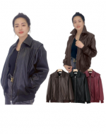 Chaqueta Eco Cuero de Mujer Colores Surtidos x 16 Unds.Talla: XS - S - M - L