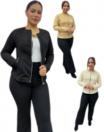 Chaqueta Gamuza de Mujer Colores Surtidos x 3  Und. Talla: M - L