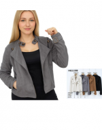 Chaqueta de Gamuza  Corta Colores Surtidos x 16 Unds.Tallas : S / M - M /L - L / XL - XL /XXL