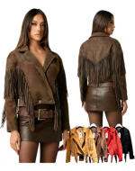 Chaqueta de Mujer con Flequillos x 16 Unds. Talla: S - M - L - XL
