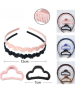 12 Set de Cintillo con Gancho Tiburón Colores Surtidos (1 Set Trae: 4 PCS)