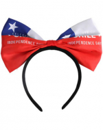 Cintillo Lazo Bandera de Chile x 6 Unds. Medida: 22 x 21cm aprox.
