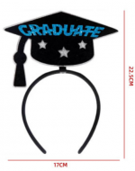 Cintillo de Graduación Modelo Birrete x 6 Unds.Medida:22.5 x 17 cm aprox.