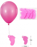 12 Set de Colgante Huella Rosa para Decoración de Globos (1 Set Trae: 4 PCS)