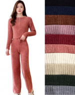 Conjunto Chenille de Dama con Cierre x 12 Unds.Talla : Estándar