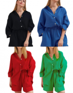 Conjunto Short y Blusa Colores Surtidos x 4 Unds. Tallas: Estándar