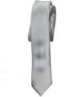 Corbata de Hombre Color Blanco x 12 Unds. Medida:1.50 x 4.5 cm aprox.