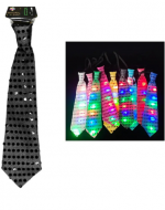 Corbata de Fiesta con Luz x 12 Unds.