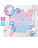 4 Set de Cortina Revelación de Sexo (1 Set Trae: 17 PCS)