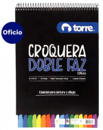 Croquera Oficio Torre 50 Hojas x 4 Unds. Medidas:21 x 32 cm aprox